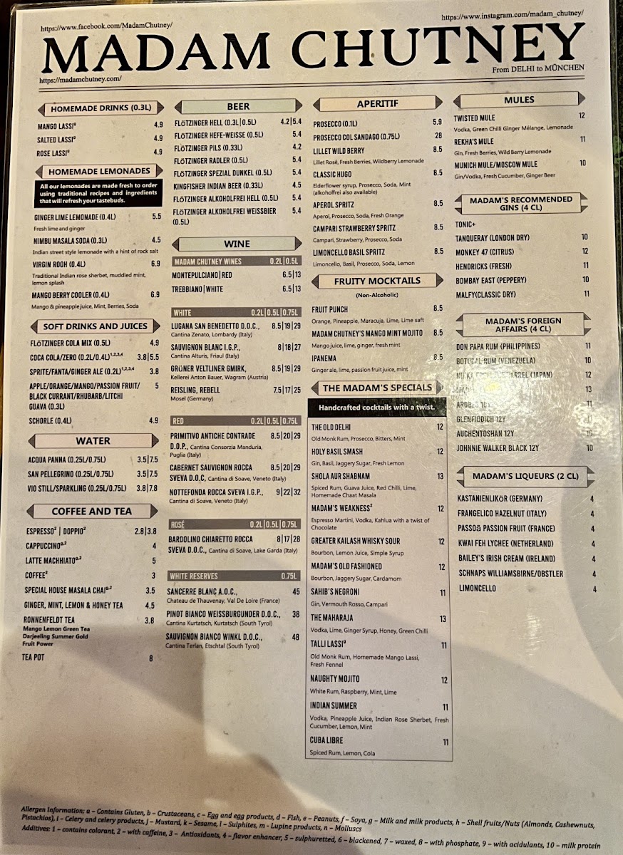 Menu Madam Chutney-1