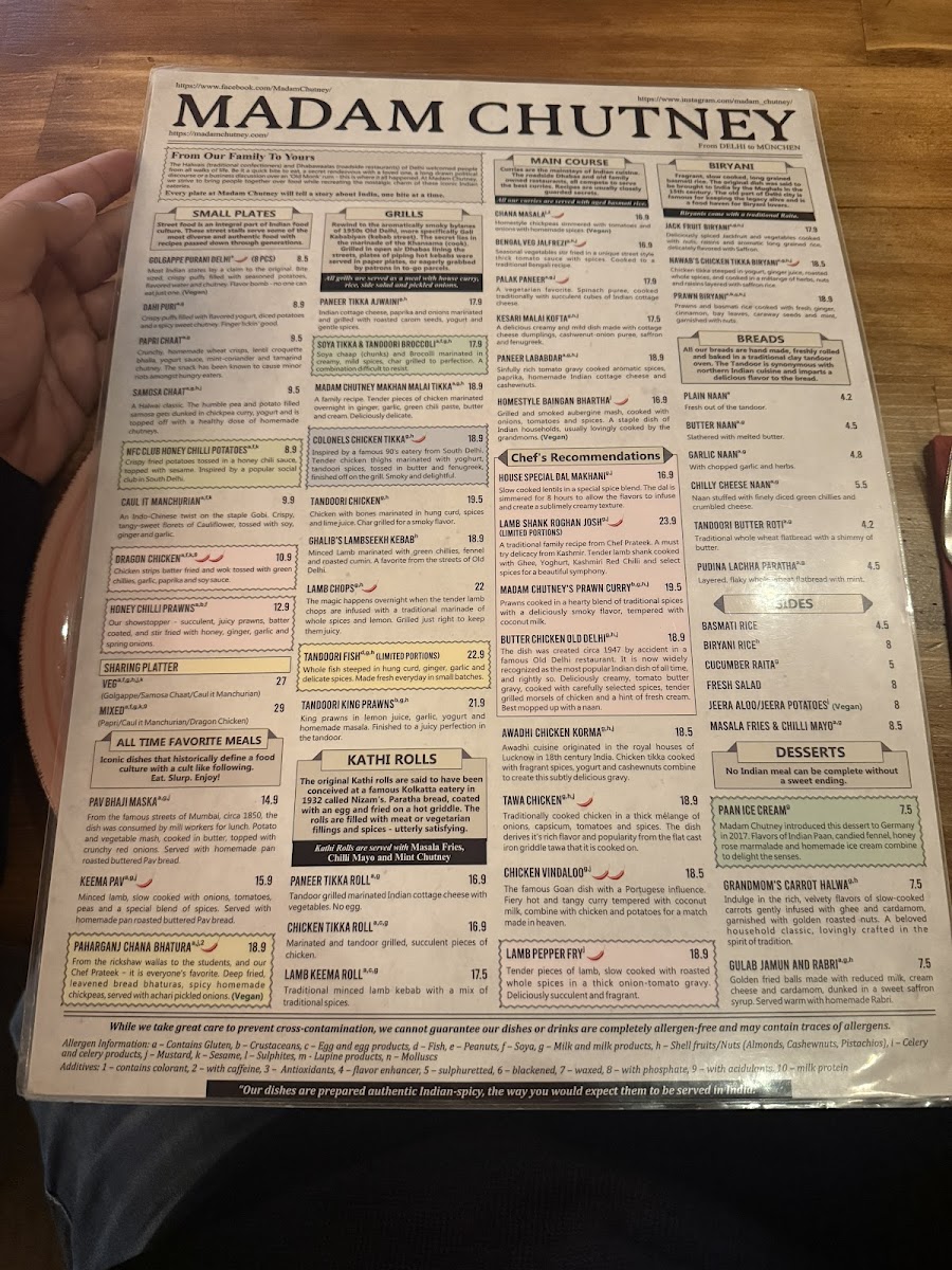 Menu Madam Chutney-2